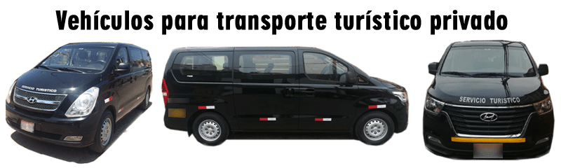 Vehículos para transporte turístico privado Vehículos para transporte turístico privado